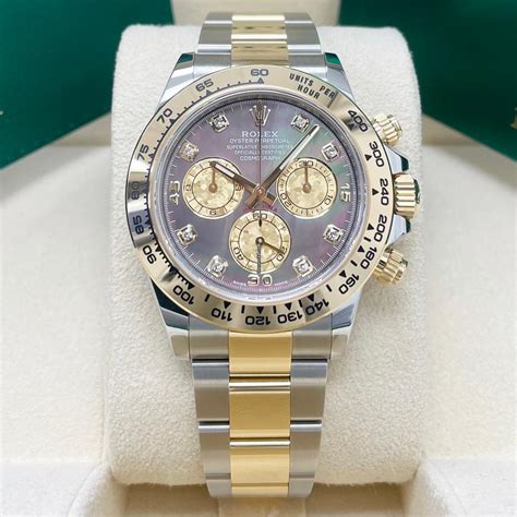 rolex black mother of pearl daytona|rolex daytona diamond bezel.